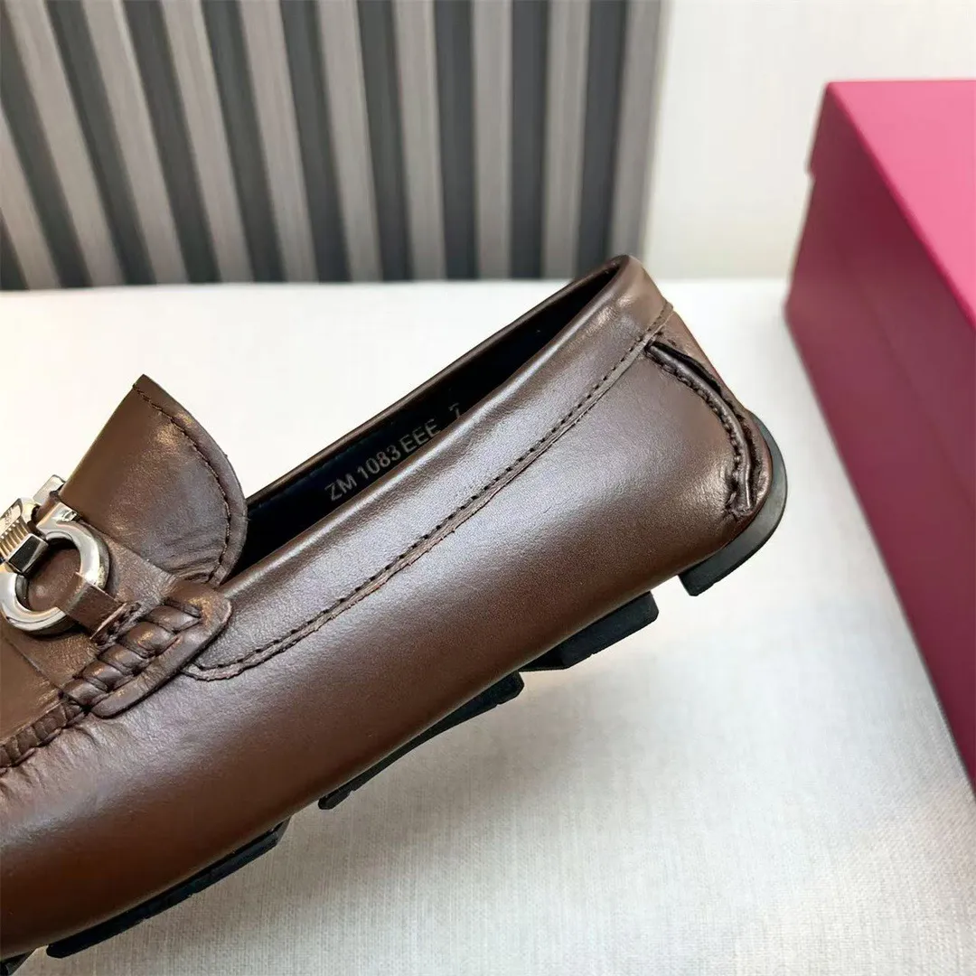 Men's shoes 💰560 Ferragamo new high-end quality 🔥 black cowhide ➕ cowhide lining size 38-45